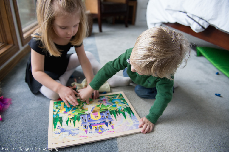 In home documentary photography session Lake Oswego, Oregon