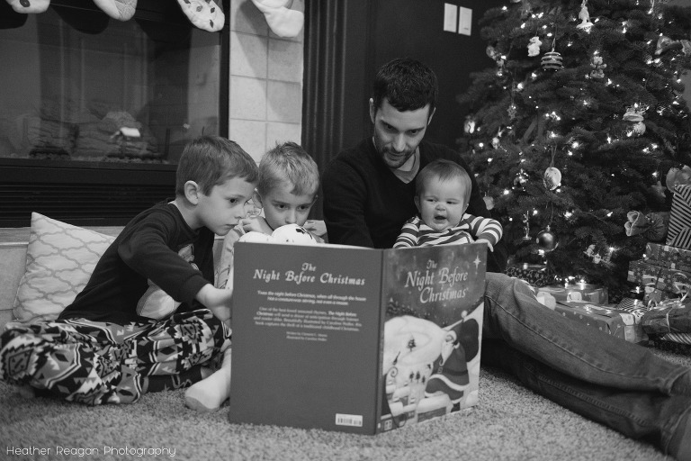 The Night Before Christmas, Lake Oswego family documentary photography