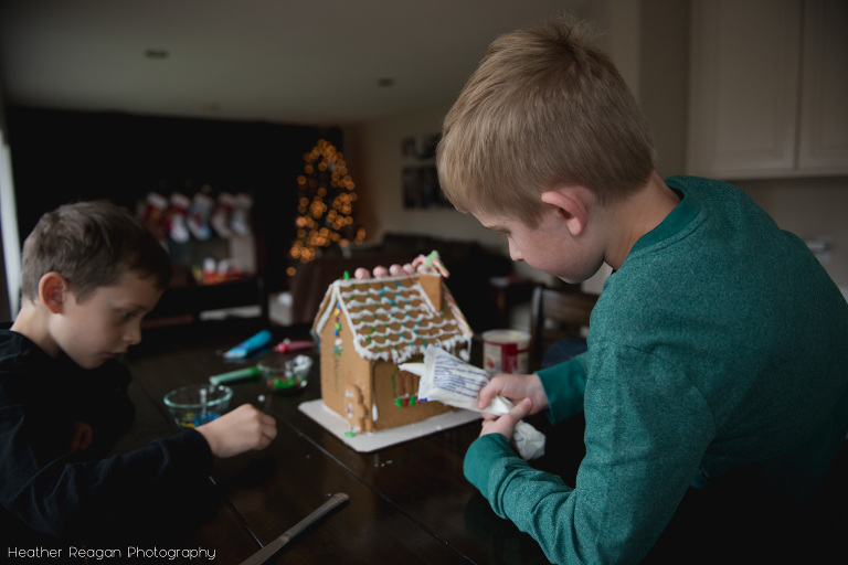 Gingerbread houses, Christmas documentary photography, Portland Oregon