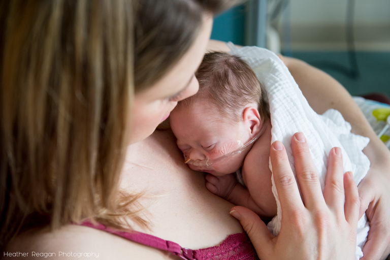 Snuggles with mama The Tiny Footprints NICU photography