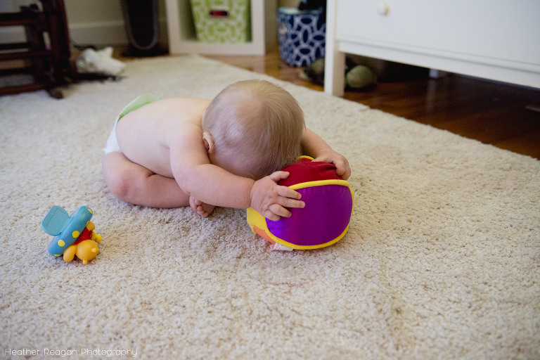 Reaching | Lake Oswego in-home family photography