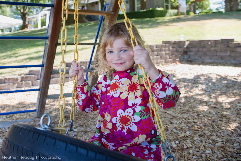 Tire swing smiles | Family documentary photography | Tualatin, OR