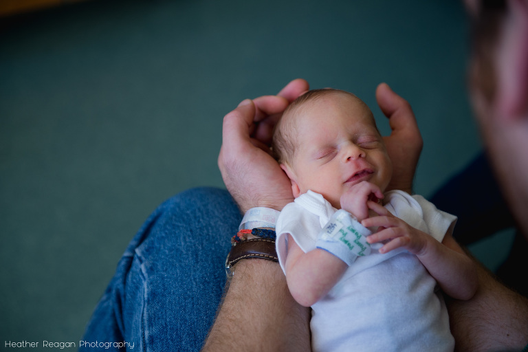 Newborn smiles | Tiny Footprints Project | Portland NICU photography