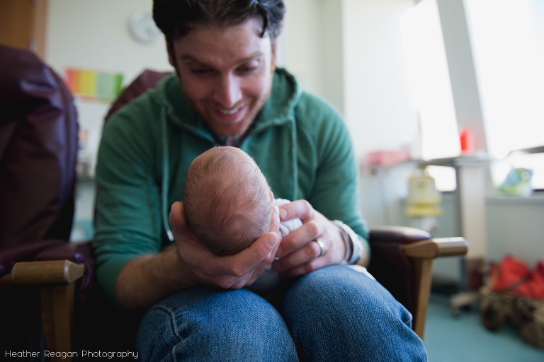 Interactions with Dad | The Tiny Footprints Project | Portland NICU Photography
