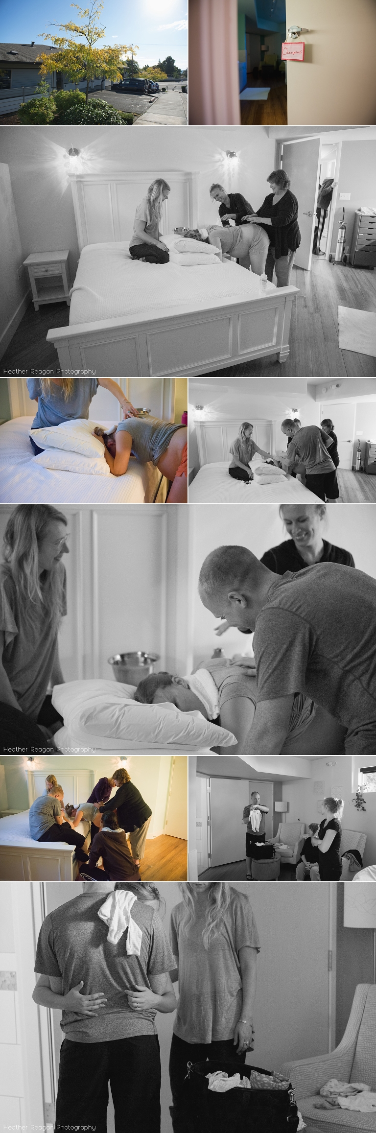 Birth Photography - Laboring through contractions - Portland, OR