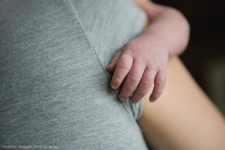 Baby hands - Newborn documentary photography - Lake Oswego, OR
