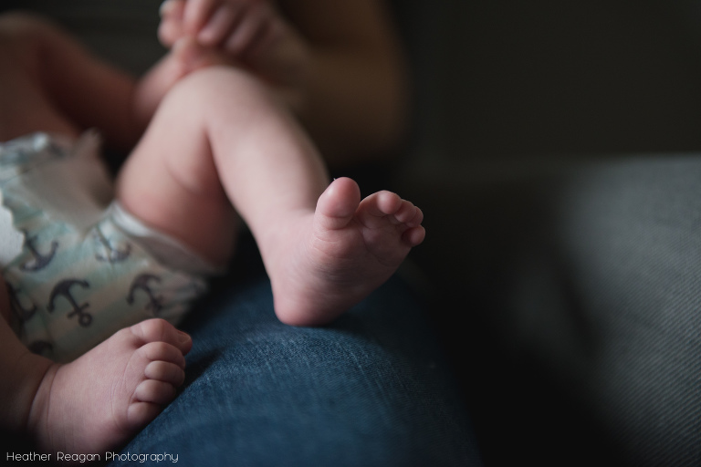 Baby toes - In-home newborn photography - Lake Oswego, OR
