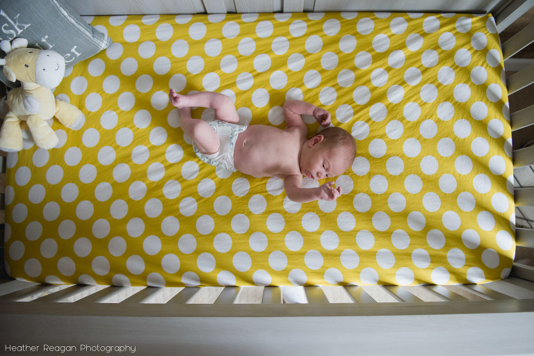 Above the crib - Newborn documentary photography - West Linn, OR