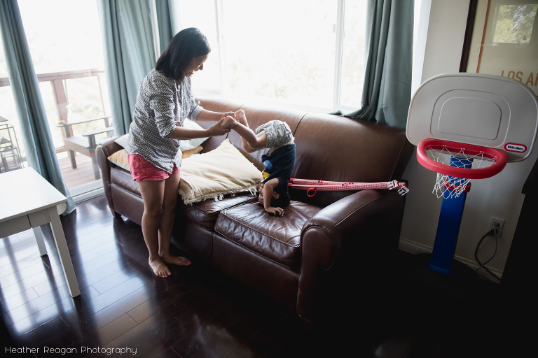 Mom & Son Playing - Portland Oregon Documentary Family Photography
