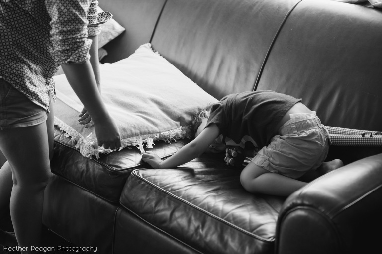 Boy Playing - West Linn Oregon In-Home Family Photography