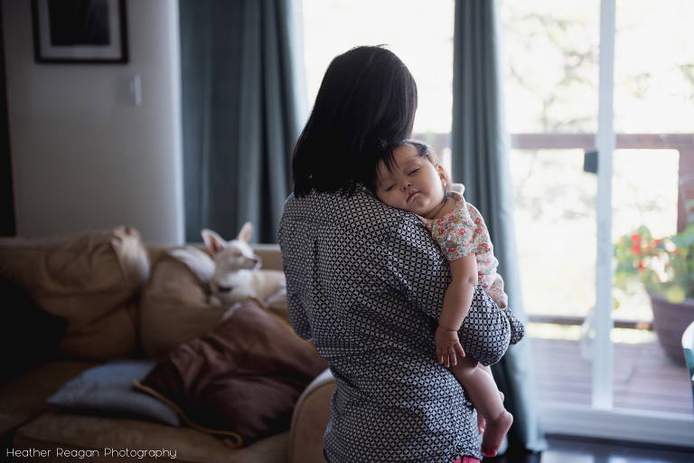Sleepy Baby - Lake Oswego Documentary Family Photography