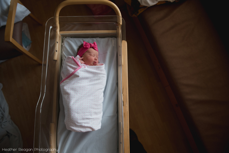 Baby girl in hospital | Portland Fresh 48 Session