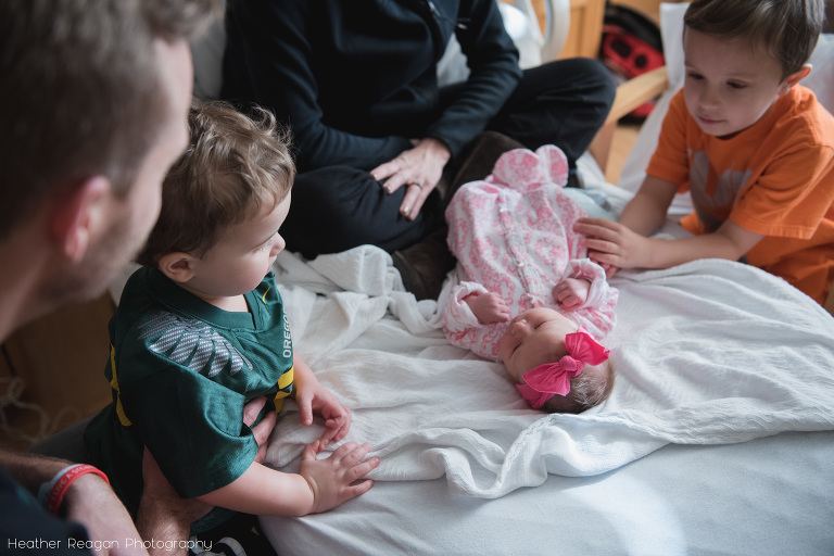 Baby Sister | Portland Newborn Hospital Session