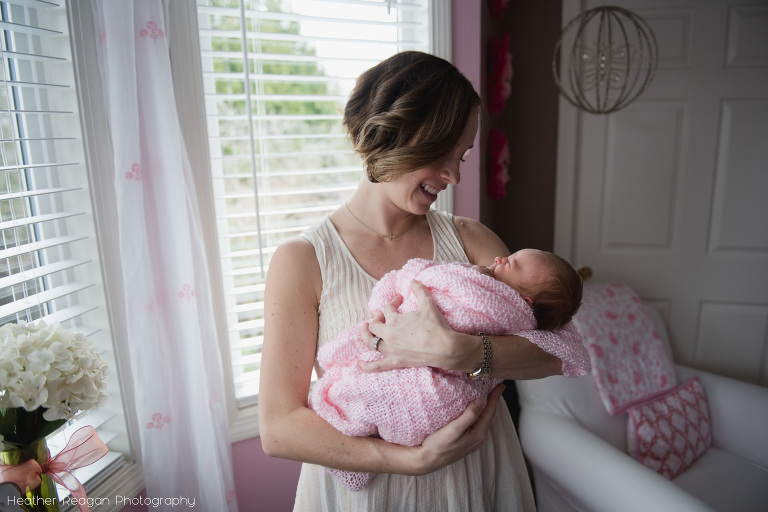 Snuggles with Mom| Portland In Home Documentary Newborn Photography