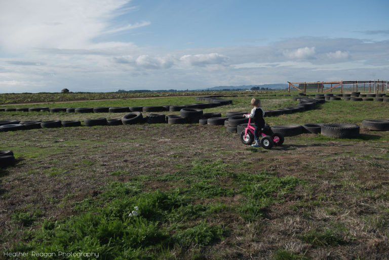 French Prairie Garden - Riding tricycles
